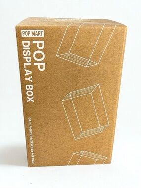 Brand NEW- Authentic POP MART Acrylic Display Box- Embossed Top & Base